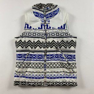 Nike 6.0 Fair Isle Nordic Print Puffer Ski Vest Women's Medium